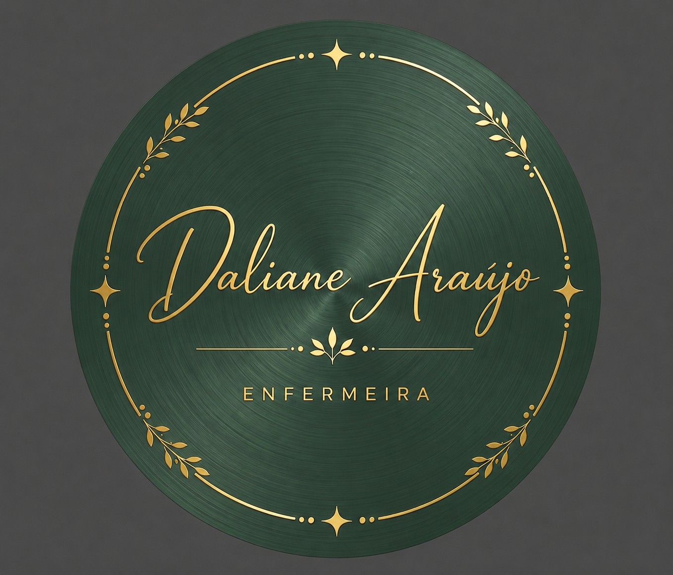 Logo circular Daliane Araújo - Enfermeira
